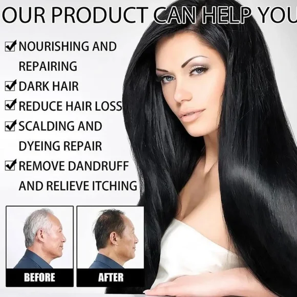 MEIDU instant 3in1 Hair Dye Color Shampoo 500mL (6 colors available to choose) - Picture 2 of 15